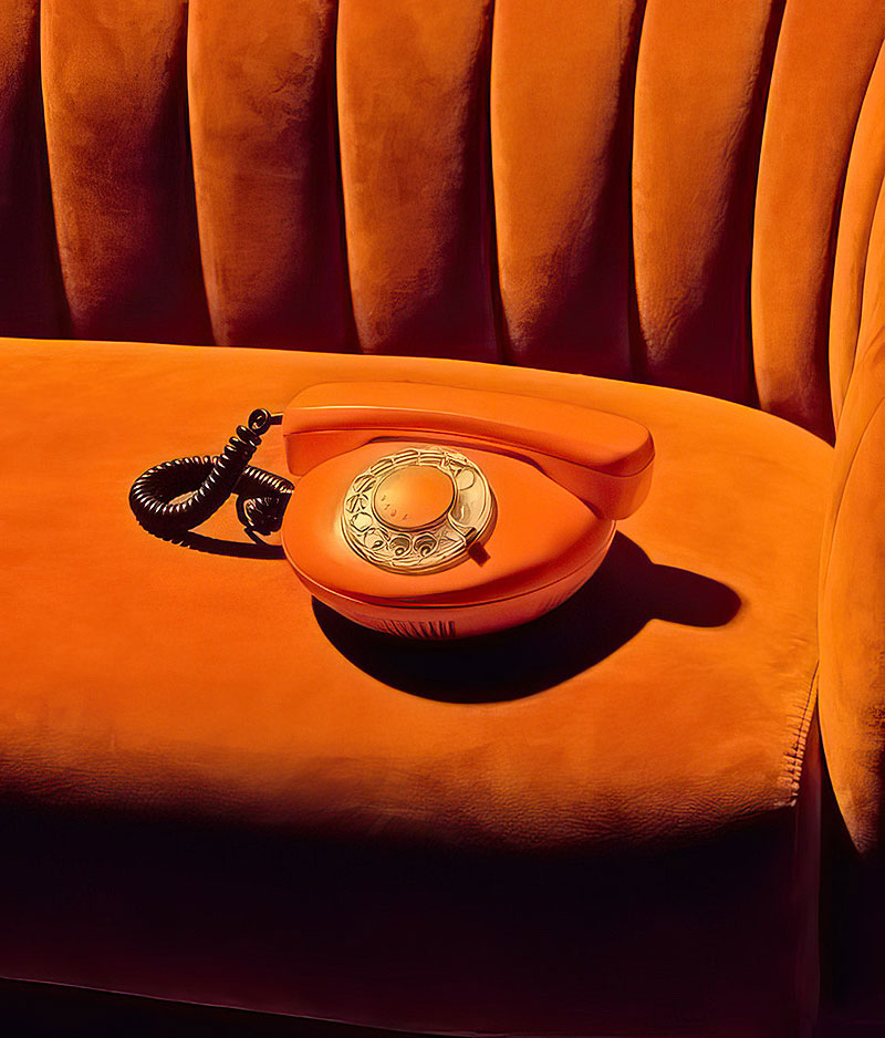 An antique fashioned telephone at Maggie Mays